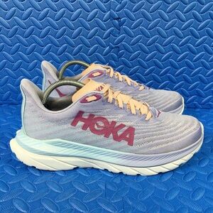 Hoka One One Mach 5 Womens Running Shoes Purple Athletic Sneakers Size 10B